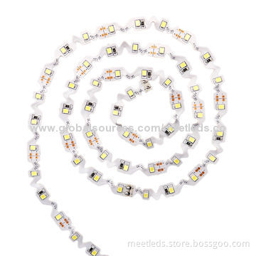 SMD2835 S Type LED Strip Light with 60 LEDs Per Meter, 12V DC Operating Voltage